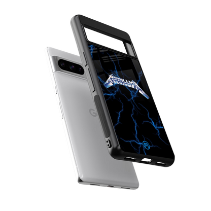 metallica back phone cover | glass case for google pixel 8 pro