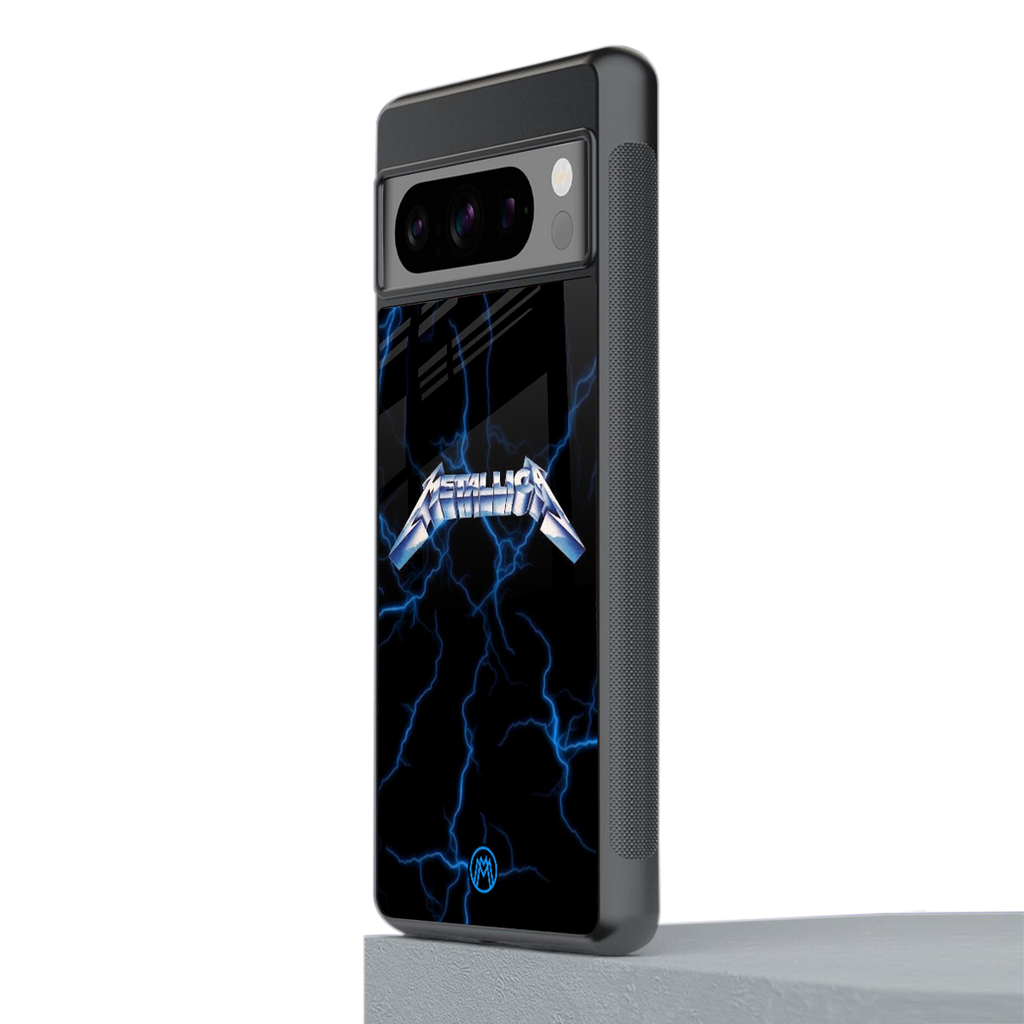 metallica back phone cover | glass case for google pixel 8 pro