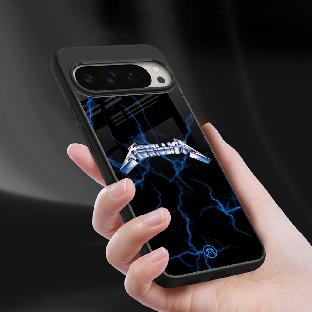 metallica back phone cover | glass case for google pixel 9 pro xl