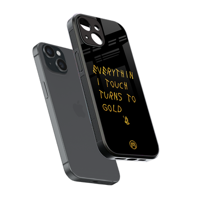 midas touch back phone cover | glass case for iphone 13 mini