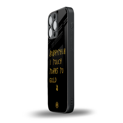 midas touch back phone cover | glass case for iphone 13 pro max