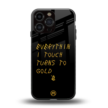 midas touch back phone cover | glass case for iphone 14 pro max