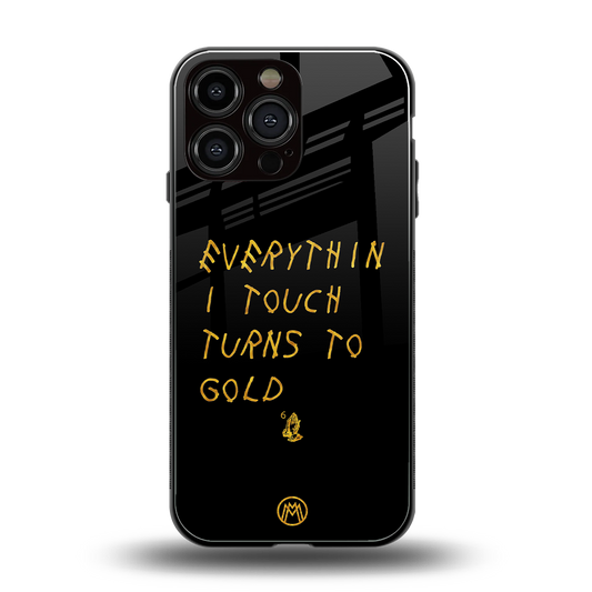 midas touch back phone cover | glass case for iphone 14 pro max