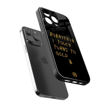 midas touch back phone cover | glass case for iphone 14 pro max