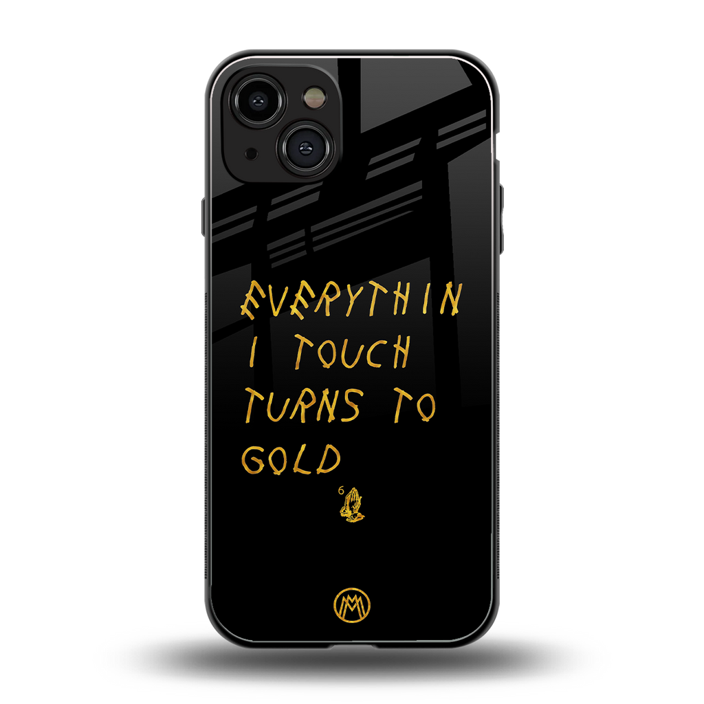 midas touch back phone cover | glass case for iphone 15