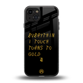 midas touch back phone cover | glass case for iphone 15