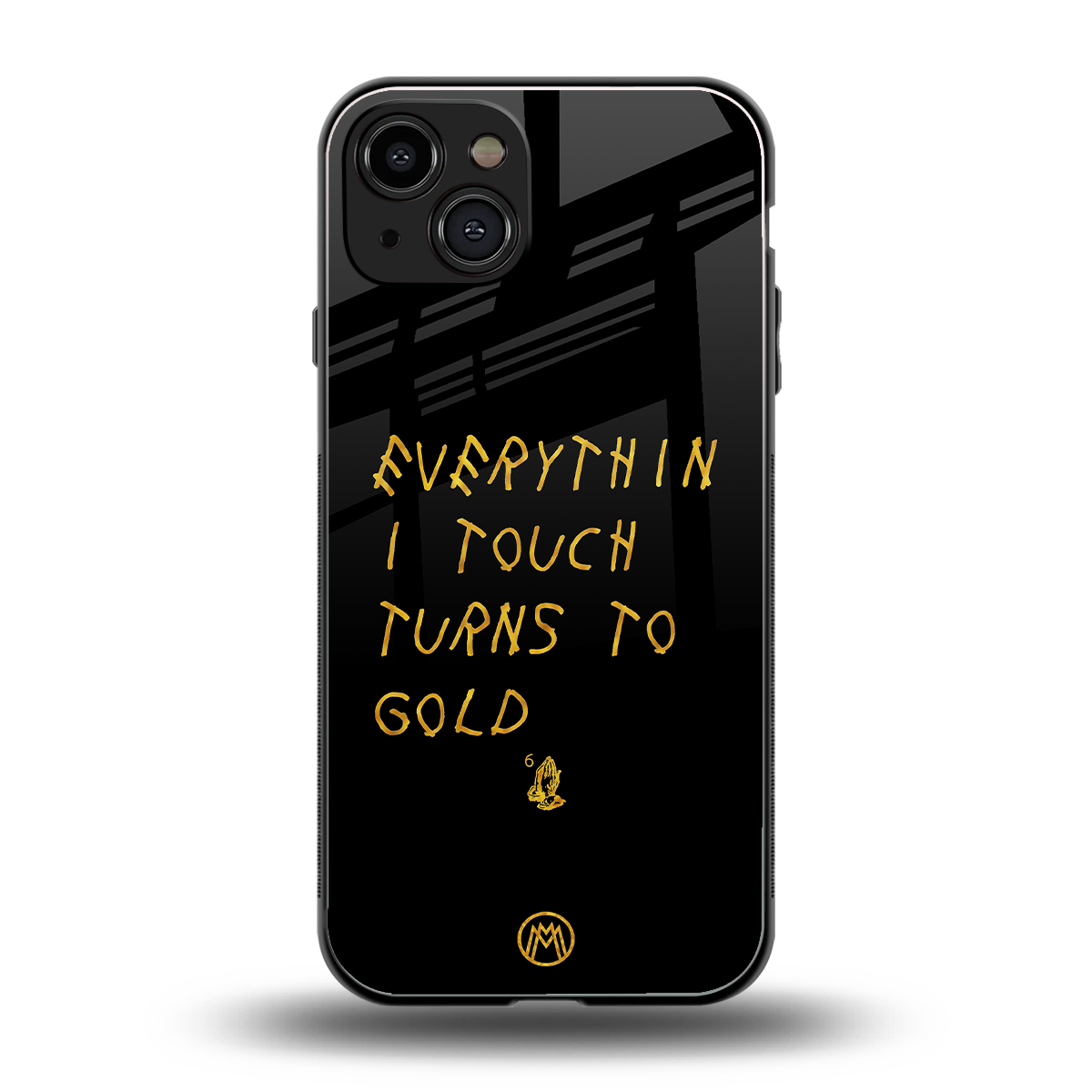 midas touch back phone cover | glass case for iphone 15
