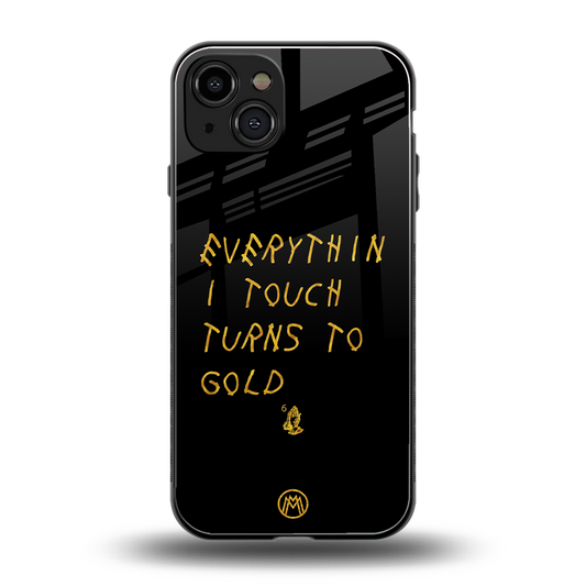 midas touch back phone cover | glass case for iphone 15