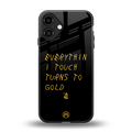 midas touch back phone cover | glass case for iphone 16 plus