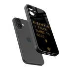 midas touch back phone cover | glass case for iphone 16 plus