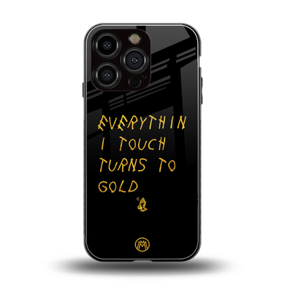 midas touch back phone cover | glass case for iphone 16 pro