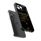 midas touch back phone cover | glass case for iphone 16 pro