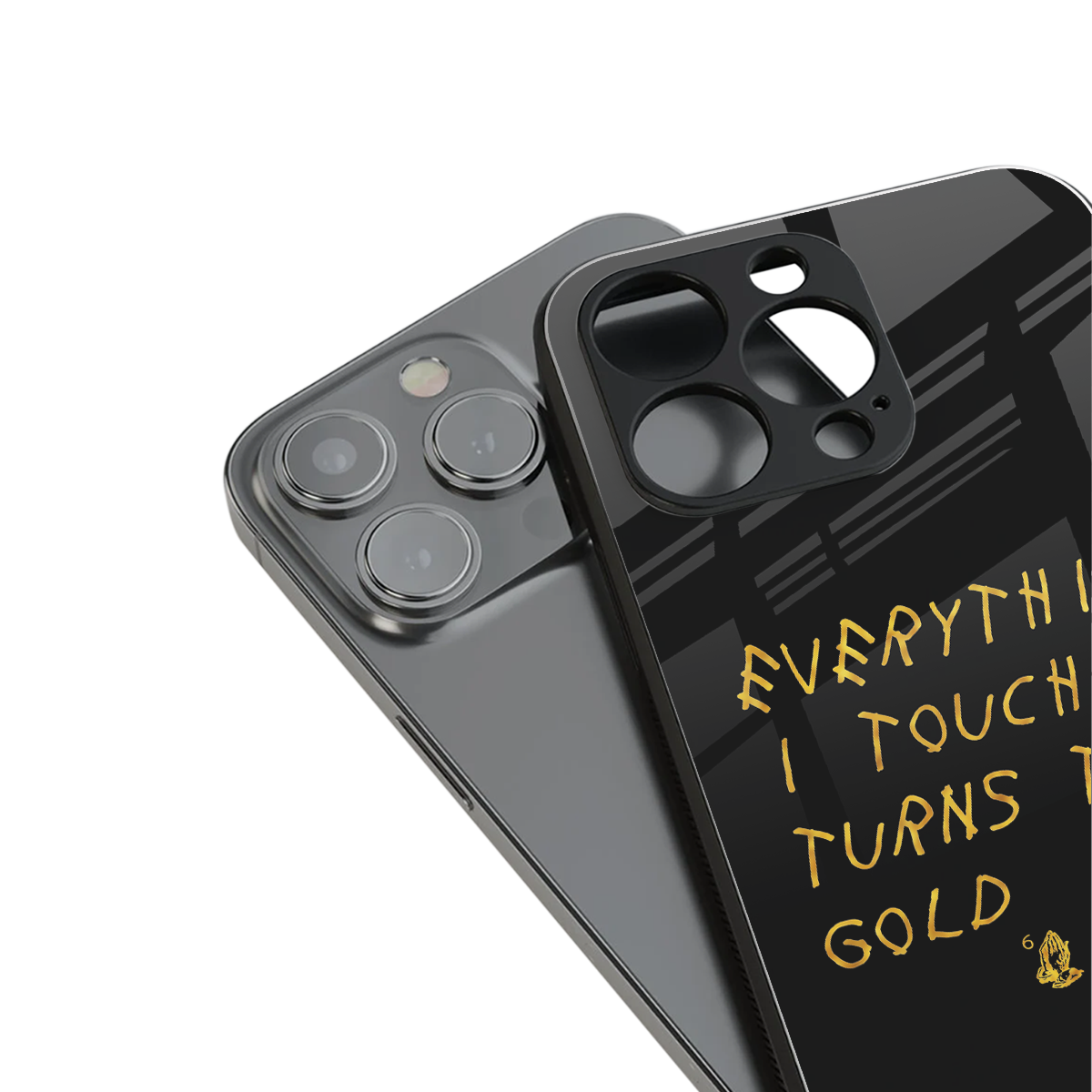 midas touch back phone cover | glass case for iphone 15 pro