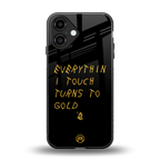 midas touch back phone cover | glass case for iphone 16