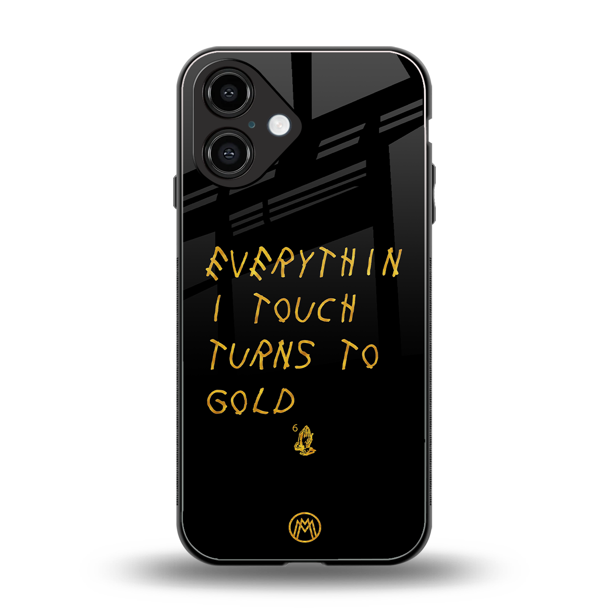 midas touch back phone cover | glass case for iphone 16