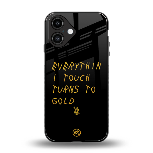 midas touch back phone cover | glass case for iphone 16