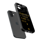 midas touch back phone cover | glass case for iphone 16