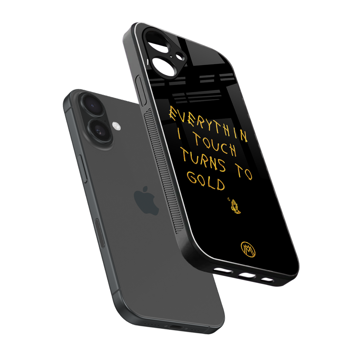 midas touch back phone cover | glass case for iphone 16