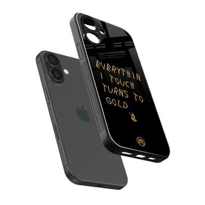 midas touch back phone cover | glass case for iphone 16