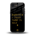 midas touch back phone cover | glass case for iphone 16e