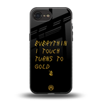 midas touch back phone cover | glass case for iphone 16e