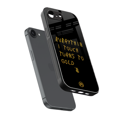 midas touch back phone cover | glass case for iphone 16e