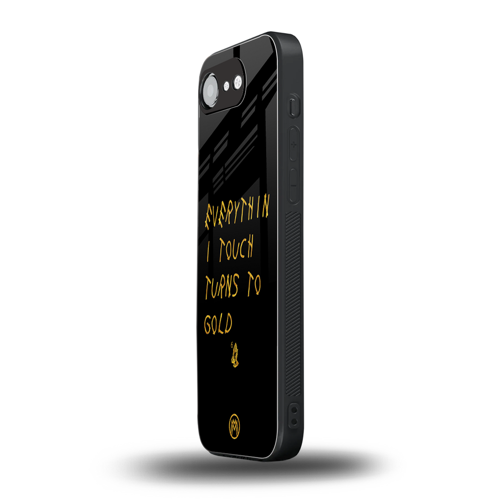 midas touch back phone cover | glass case for iphone 16e