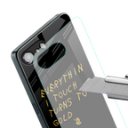 midas touch back phone cover | glass case for iphone 16e