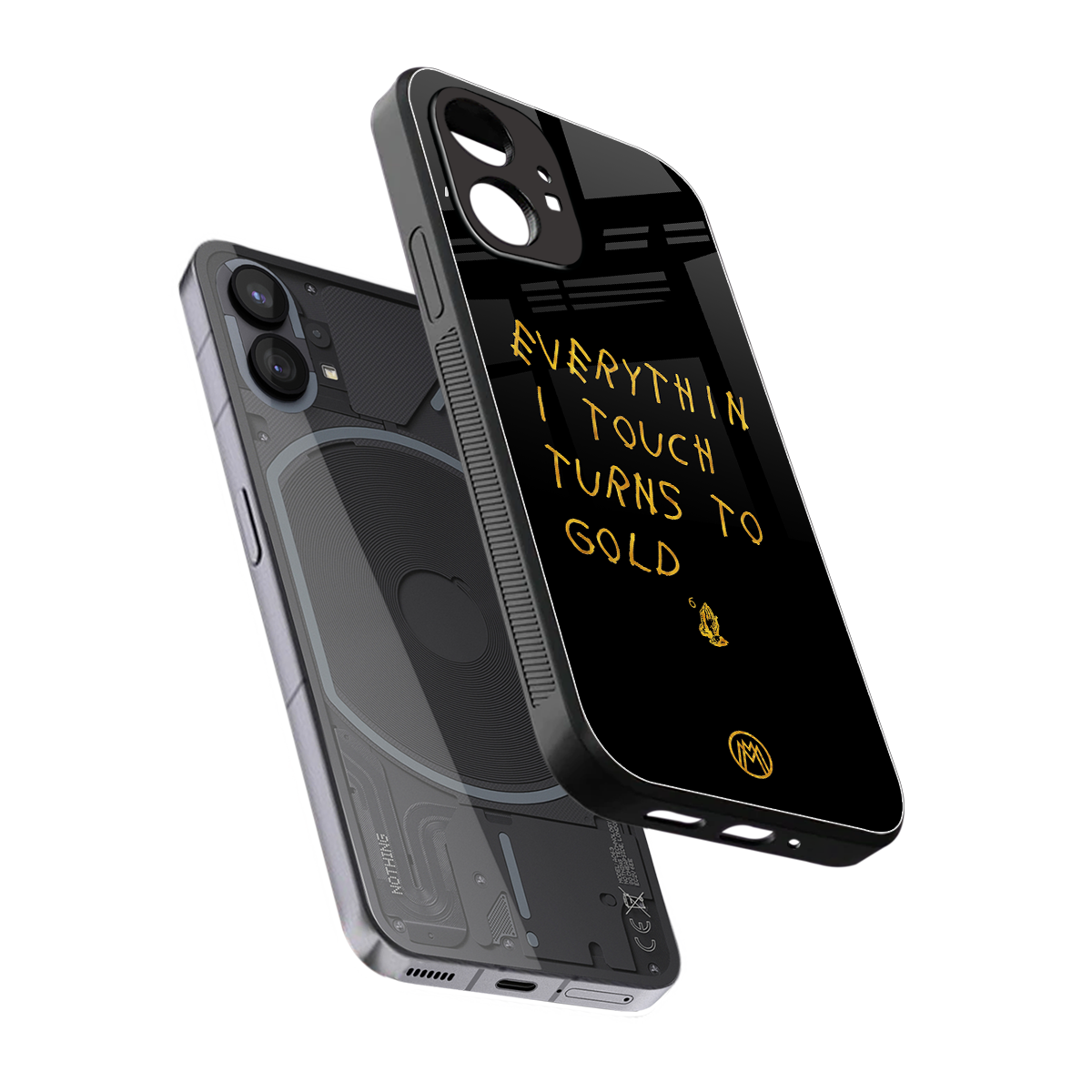 midas touch back phone cover | glass case for nothing phone 1