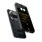 midas touch back phone cover | glass case for nothing phone 2a