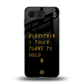 midas touch back phone cover | glass case for oneplus nord 4
