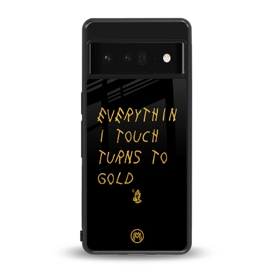 midas touch back phone cover | glass case for google pixel 6 pro