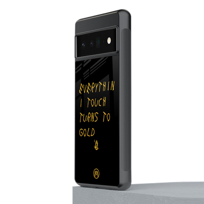 midas touch back phone cover | glass case for google pixel 6 pro