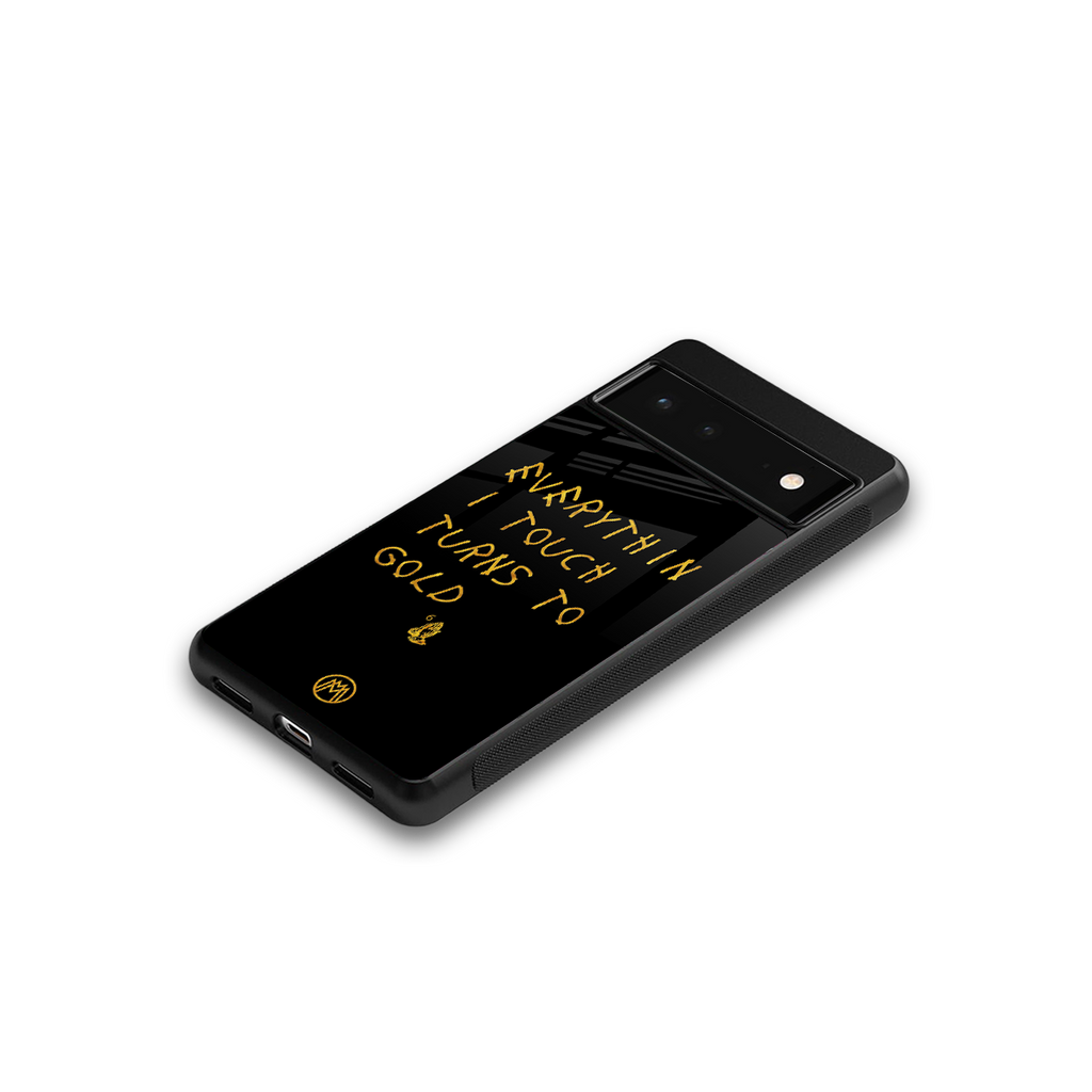 midas touch back phone cover | glass case for google pixel 6