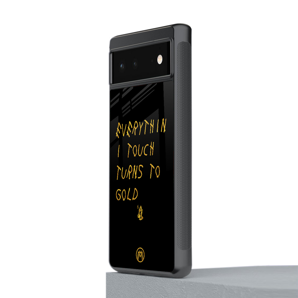 midas touch back phone cover | glass case for google pixel 6