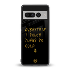 midas touch back phone cover | glass case for google pixel 7 pro