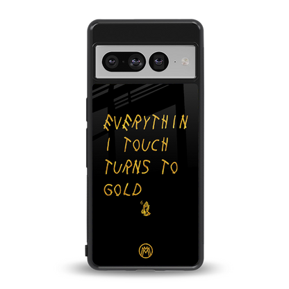 midas touch back phone cover | glass case for google pixel 7 pro