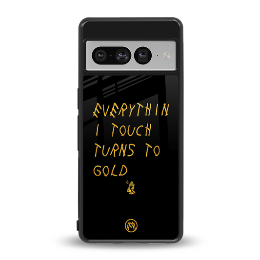 midas touch back phone cover | glass case for google pixel 7 pro