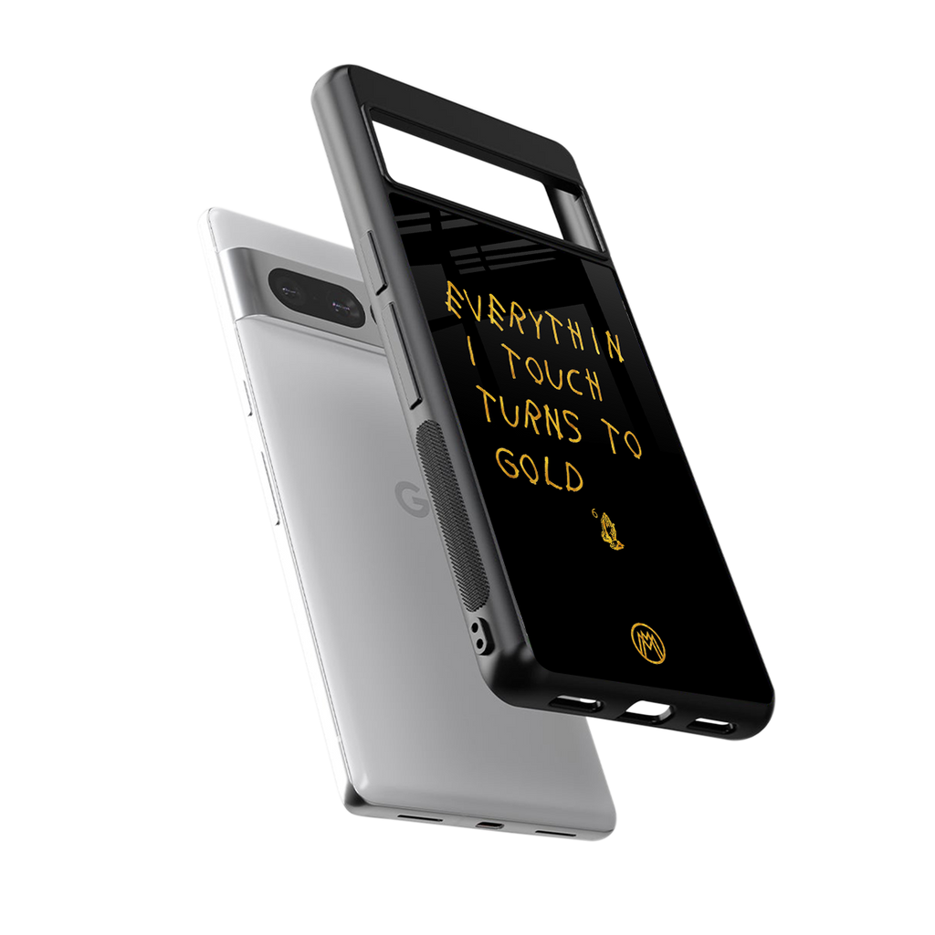 midas touch back phone cover | glass case for google pixel 7 pro