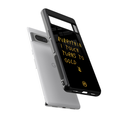 midas touch back phone cover | glass case for google pixel 7 pro