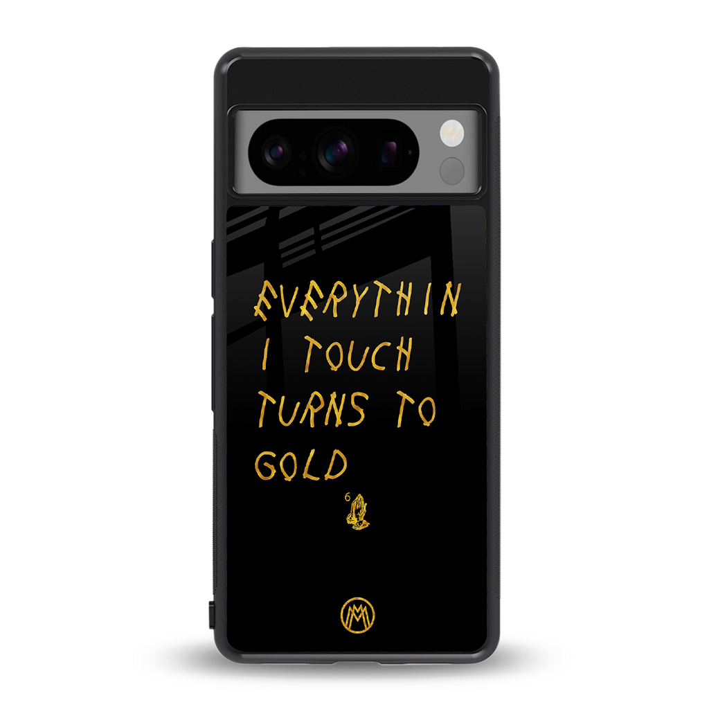 midas touch back phone cover | glass case for google pixel 8 pro