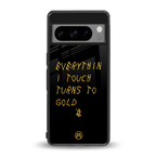 midas touch back phone cover | glass case for google pixel 8 pro