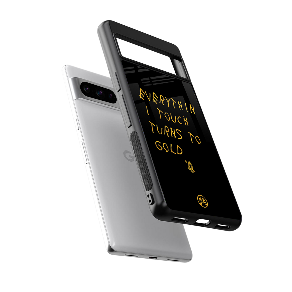 midas touch back phone cover | glass case for google pixel 8 pro