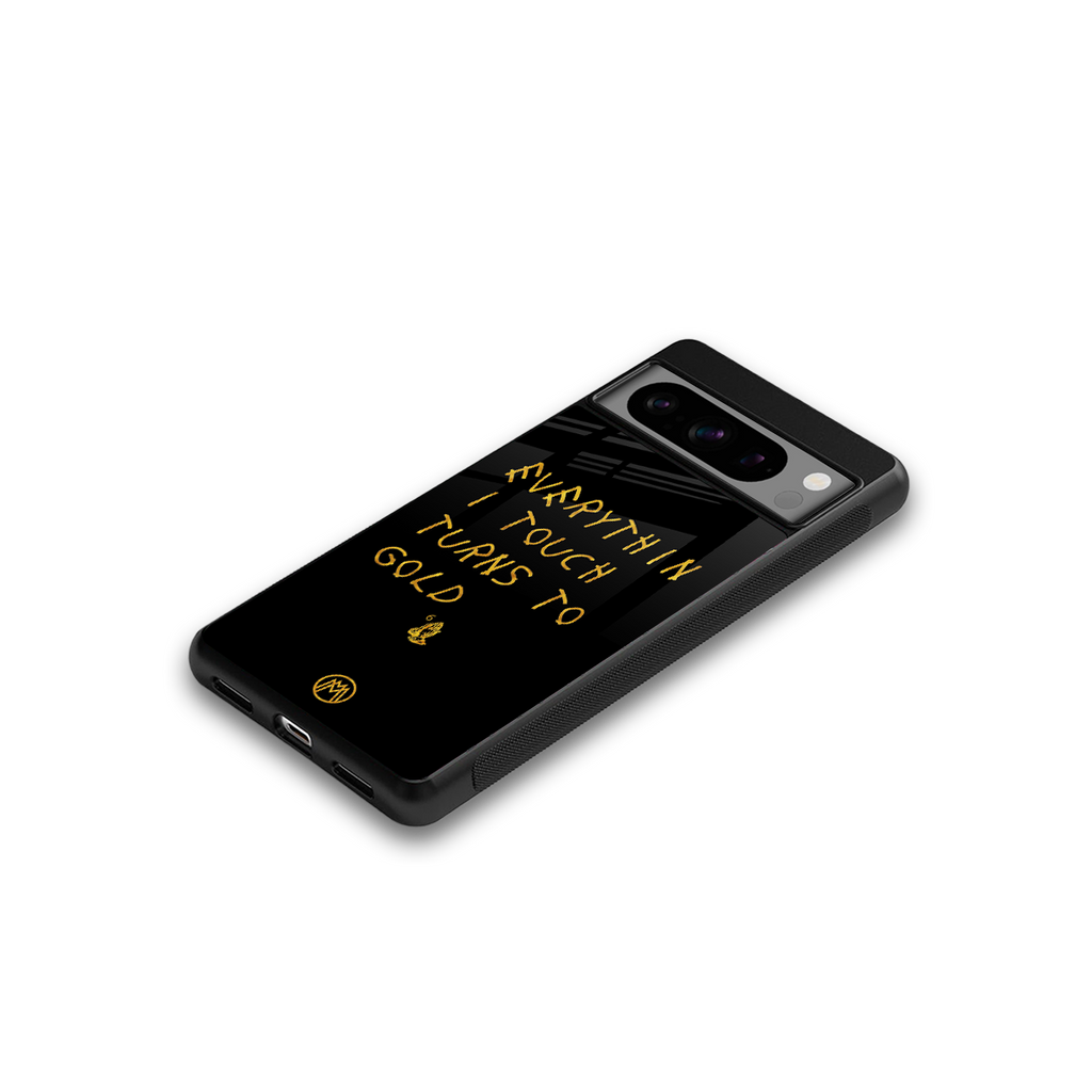 midas touch back phone cover | glass case for google pixel 8 pro