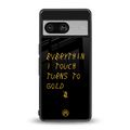midas touch back phone cover | glass case for Google Pixel 8