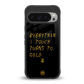 midas touch back phone cover | glass case for google pixel 9 pro