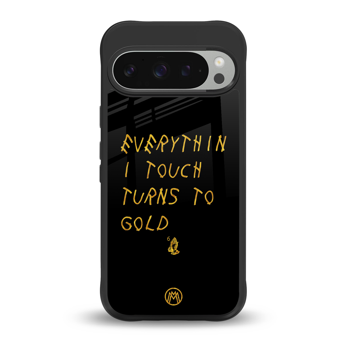 midas touch back phone cover | glass case for google pixel 9 pro xl