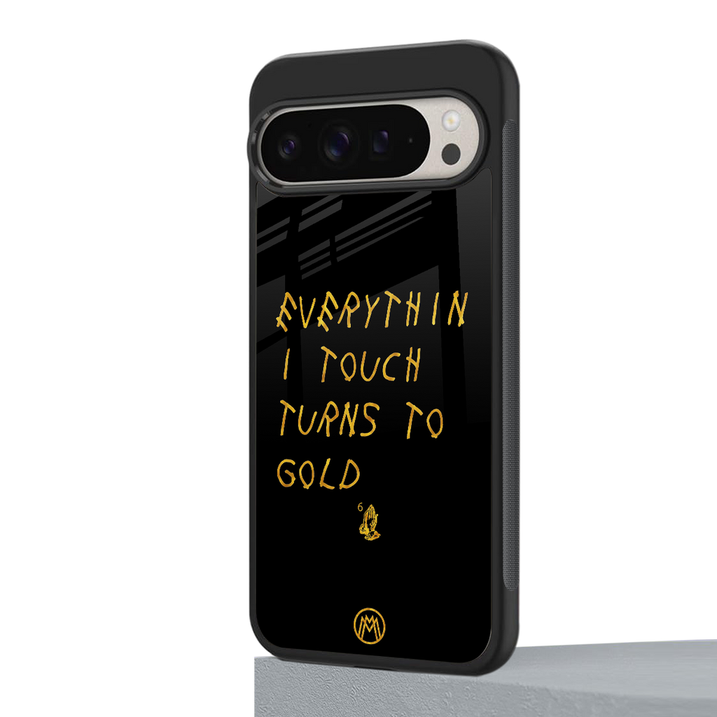 midas touch back phone cover | glass case for google pixel 9 pro