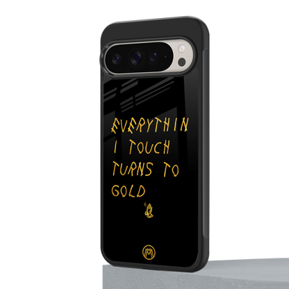 midas touch back phone cover | glass case for google pixel 9 pro xl