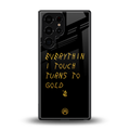 midas touch back phone cover | glass case for samsung galaxy s25 ultra